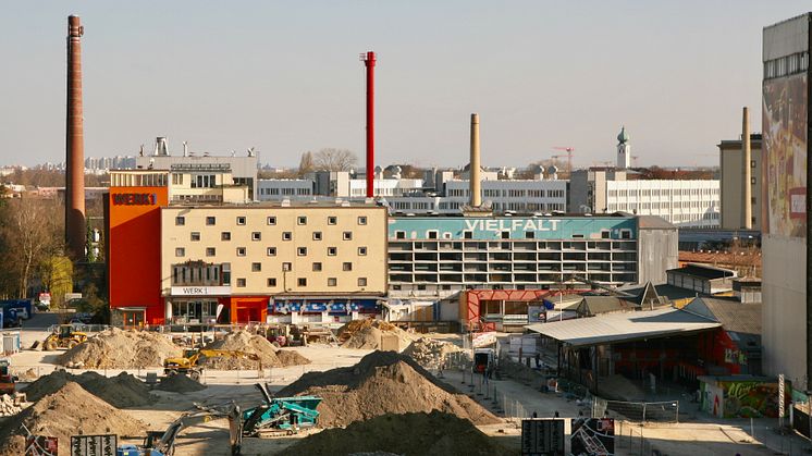 Blick auf das Werksviertel München