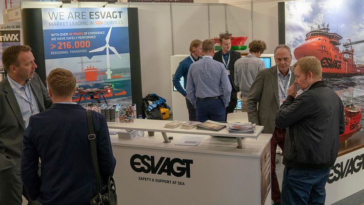 Stor interesse for ESVAGT på WindEnergy-messe Hamborg 