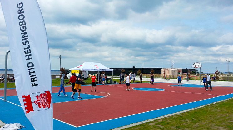 För andra året i rad spelas Streetbasketturneringen på Gröningen/fria bad i Helsingborg