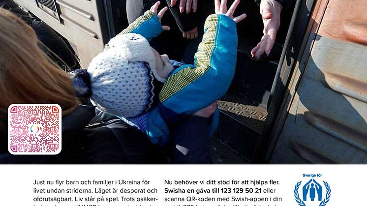 SydGrönt ger stöd till UNHCR:s insatser i Ukraina