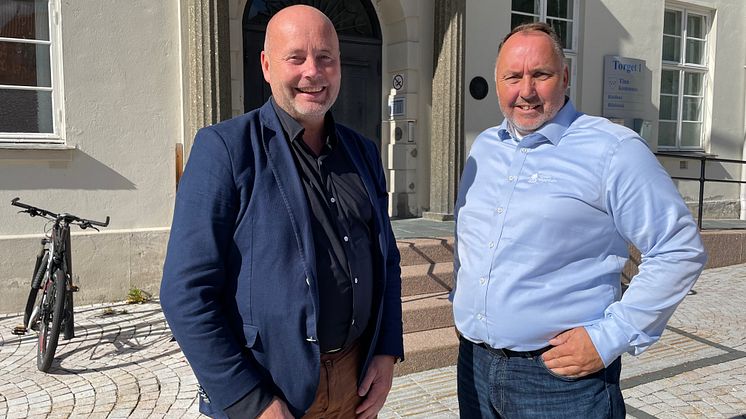 Mayor Steinar Bergsland and CTO Ole Sten Volland