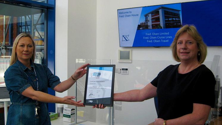 Fred. Olsen companies become first in Ipswich to receive Modeshift STARS award for sustainable travel efforts