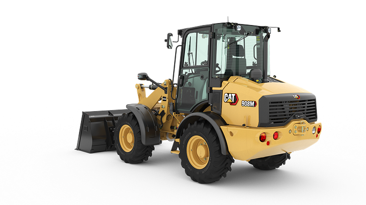 Cat 908M Studiobild bakifrån