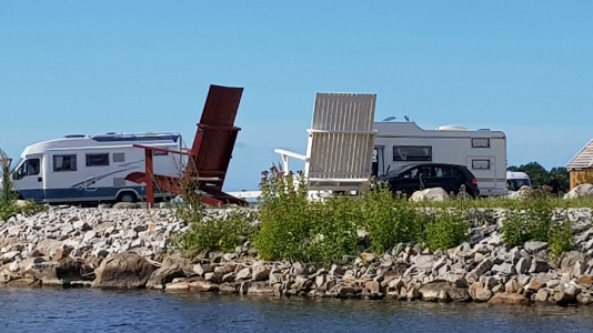 Ställplatser för husbilar på Ronneby Marina