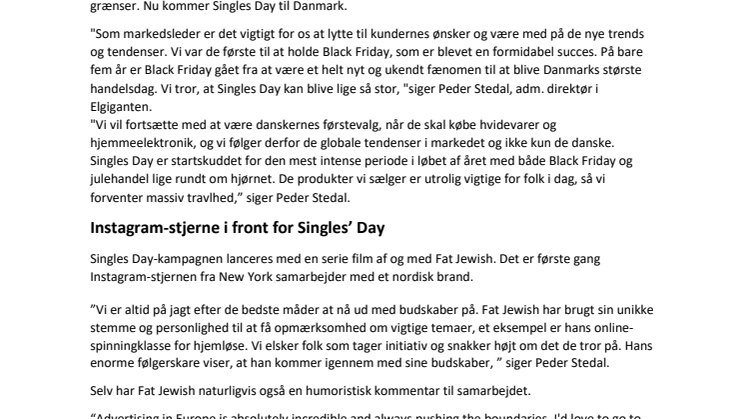 Elgiganten henter verdens største shoppingdag til Danmark