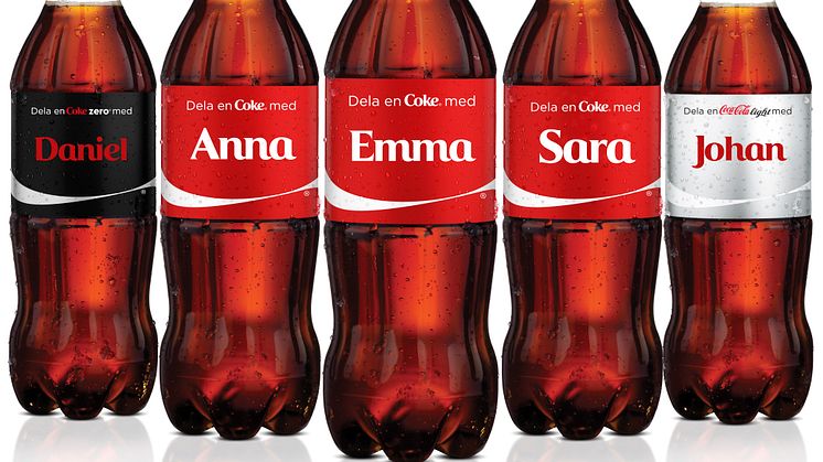 Coca-Cola hyllar sina konsumenter - Byter ut en miljard etiketter