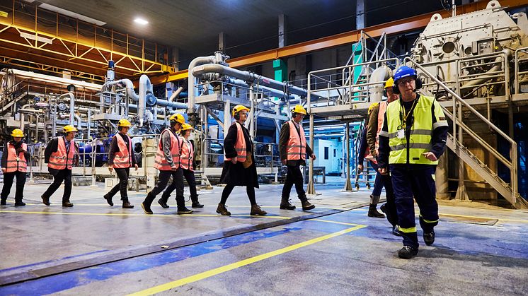 Rundtur Smurfit Kappa, en av dagens technical visits.