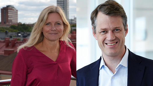 Helena Lustig, försäljningschef och Anders Fryxell, vd på Azets Insight AB.