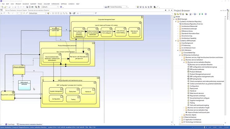 BEASI Generate ArchiMate Diagram from Element