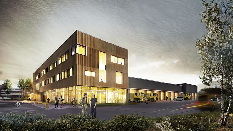Sluppen brannstasjon i Trondheim - LINK arkitektur