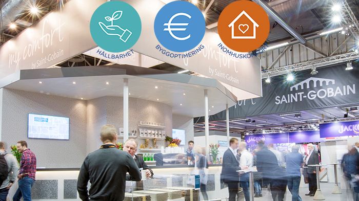 Välkommen till Saint-Gobain på Nordbygg 10-13 april 2018, monter C 10:49!