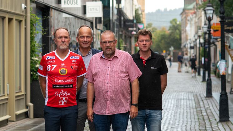 Dan Nordlöf, JIK, Marcus Axelsson, Destination Jönköping, Roger Ödebrink och Stefan Franzén, Smålands Innebandyförbund 
