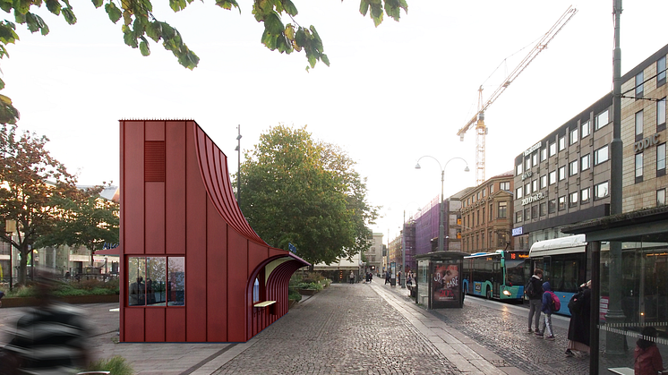 Visualisering framtagen av Högberg Gillner Arkitektur AB.