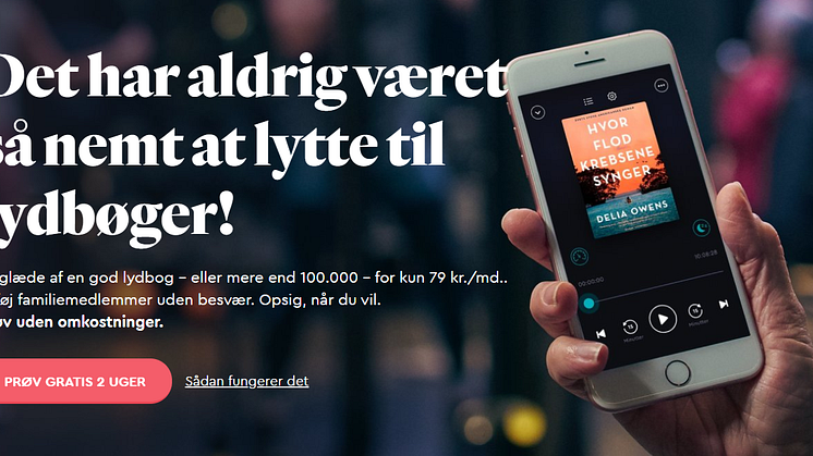 BookBeat lanserar i Danmark - målet är minst 100 000 användare
