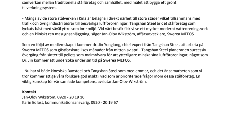 Nytt medlemsföretag är världens renaste