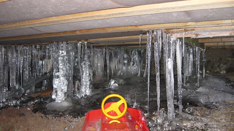 Når det er frost ute bør det være varmt inne, noe det ikke var i dette tilfellet.   