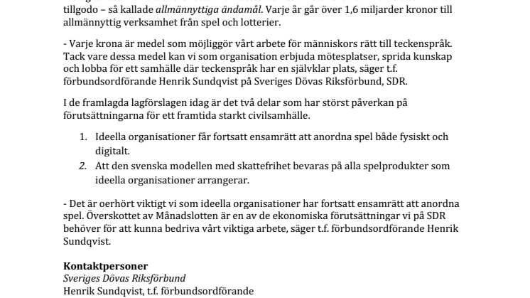 Ett oberoende civilsamhälle bygger Sverige starkt