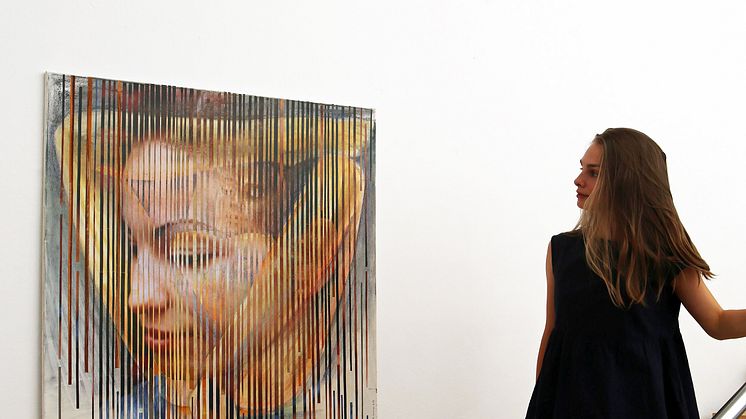 Galerie Hotel Leipziger Hof - Blick in die Ausstellung von Matthias Klemm 