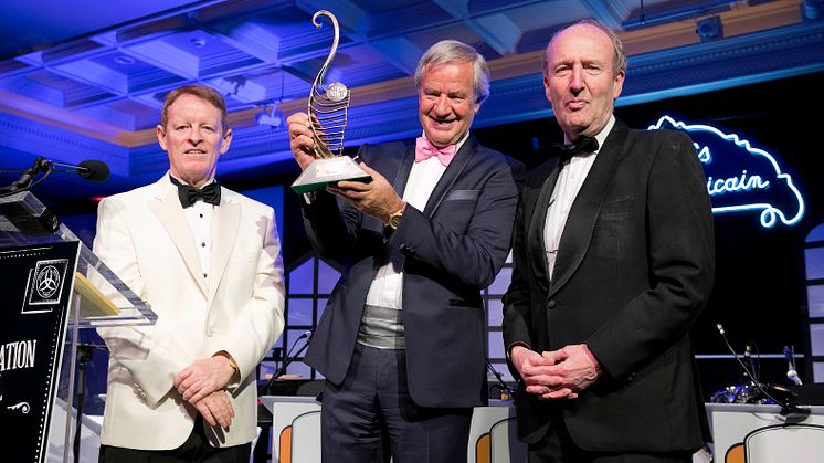 Norwegian CEO Bjorn Kjos with Irish Aviation Authority Chief Executive Eamonn Brennan (left) and Irish Minister for Transport Shane Ross (right)
