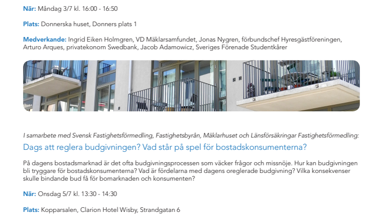 Mäklarsamfundet i Almedalen