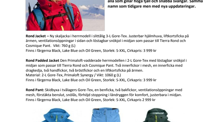 Rond, Laub och Cosmique - Tierras skalplagg i säsongens nya fartfyllda färger 