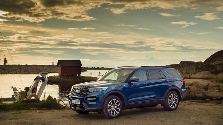 Ford Explorer ladbar hybrid 2020 Norge