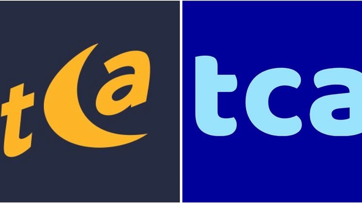 Old look (left) vs new blue look (right).