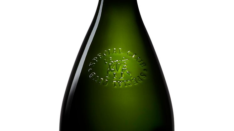 Stilren odlarchampagne med grönt hjärta