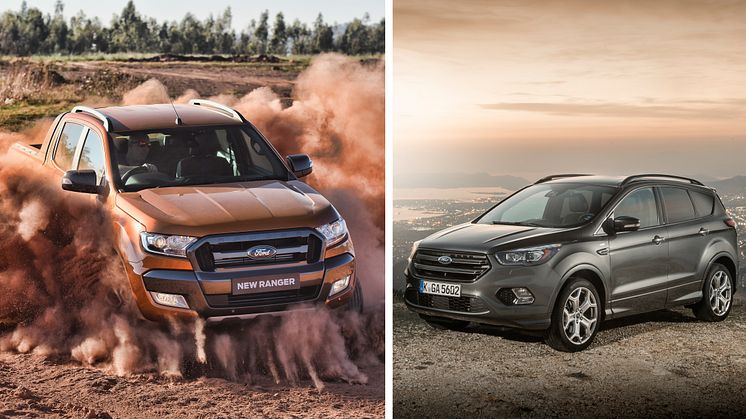 Historisk mai-salg for Fords sportslige SUVer og nyttekjøretøy 