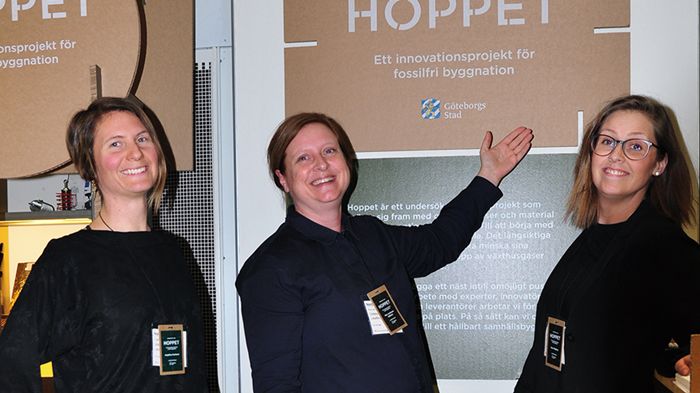 Hoppet is an investigative sustainability project with the goal to try to find processes and materials that lead to fossil-free construction