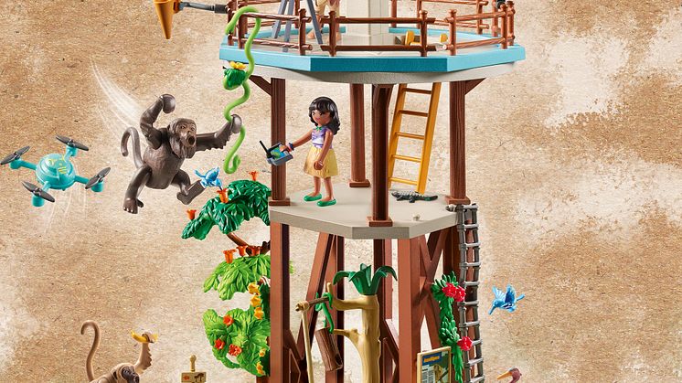 WILTOPIA Forschungsturm mit Kompass (71008) von PLAYMOBIL