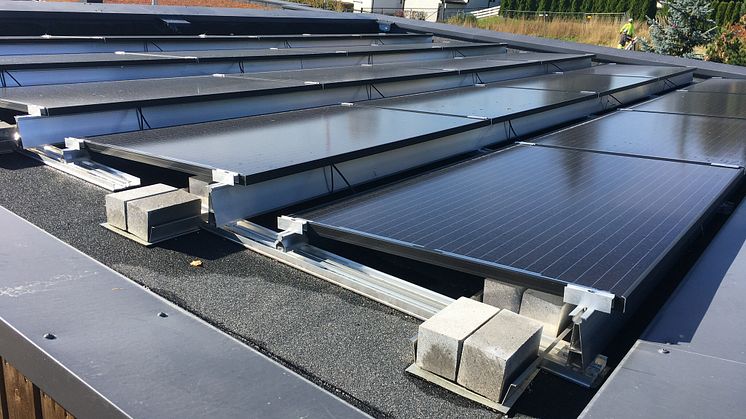 Solcelleanlegg på 33 m2, Løvestad