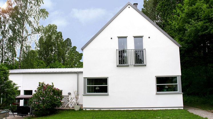 Villa i Dalby, Skåne, putsad med Weber Serpovent G2