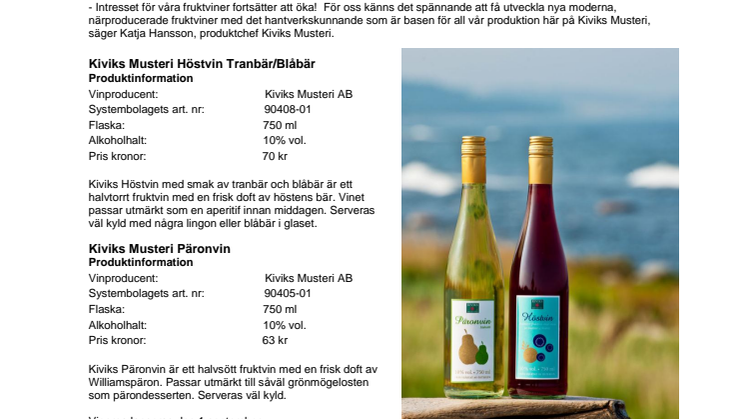 Med smak av päron och höstens bär