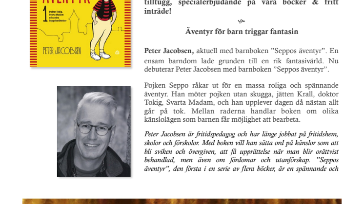 BOKSLÄPP AV NYFIKEN SEPPO