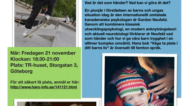 Populär föräldraföreläsning nu till Göteborg