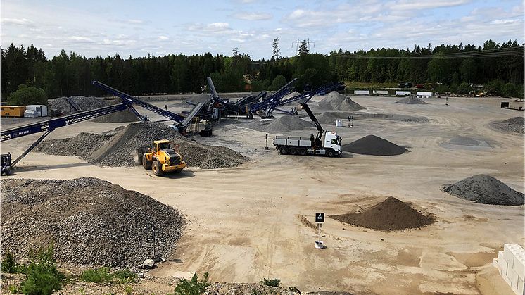 Återvinning av schaktmassor i Hummeltorp. Foto: Jan-Olov Sundqvist/IVL