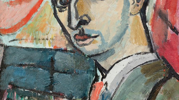 Isaac Grünewald, Självporträtt, 1917