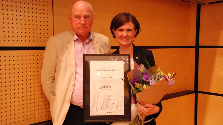 Region Skåne tilldelas Skånes vindkraftspris 2015