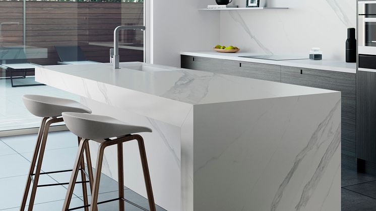 Dekton Opera_Kitchen island and kitchen backsplash