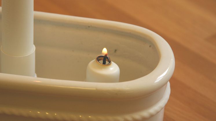 Flamestop nästan strypt ljus