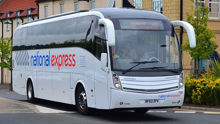 Go North East operates 30 coaches for National Express