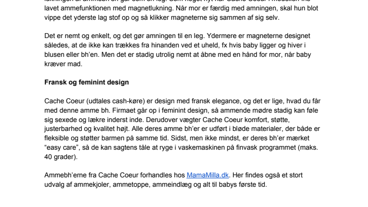 Slut med at bøvle med besværlige amme bh’er
