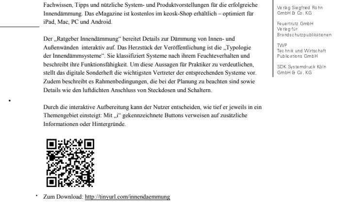eMagazine: Ratgeber Innendämmung