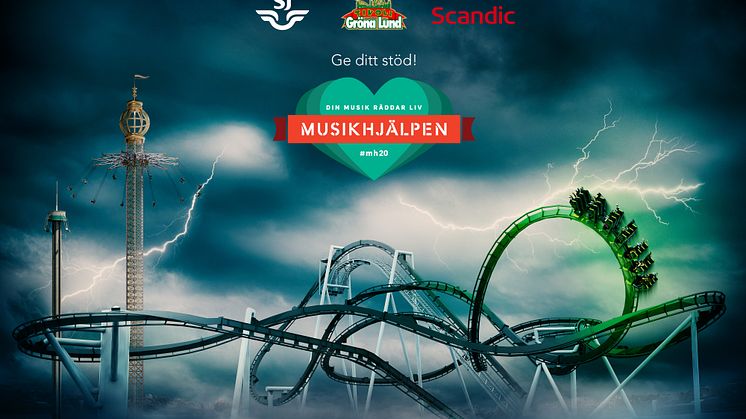 Gröna Lund tävlar ut första åket i Monster med Musikhjälpen