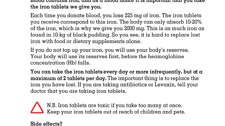 Information about iron