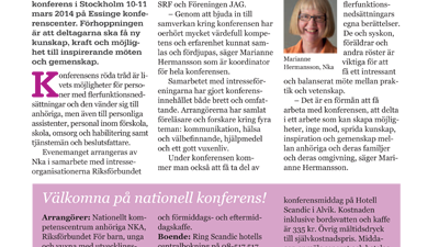 Nyhetsbrev nr 4 2013 - Flerfunktionsnedsättning