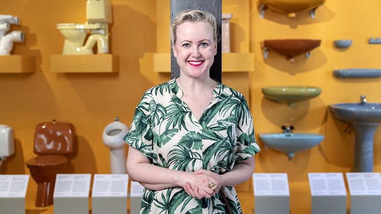 På bilden Ulrika Schaeder. intendent för det nya uppgraderade Porslinsmuseet