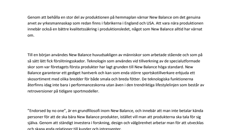 New Balance - Skiljer sig från mängden