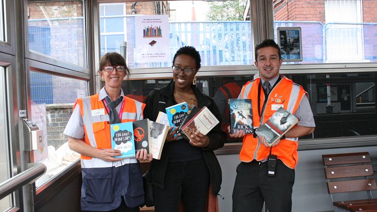 A new book exchange has been launched at St Albans City station
